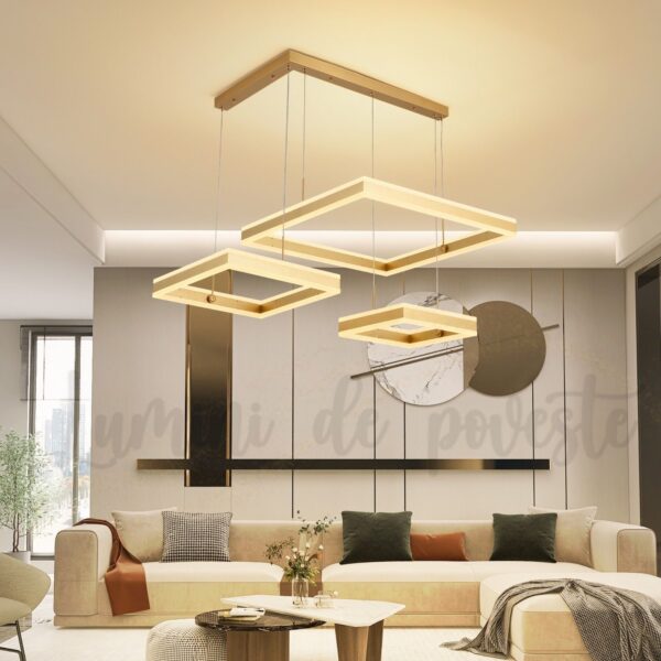 Candelabru LED Balance Minimalist Gold