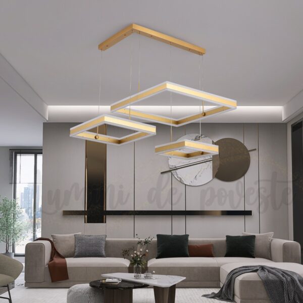 Candelabru LED Balance Minimalist Gold