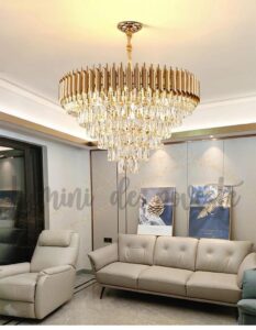 candelabru bohemian gold