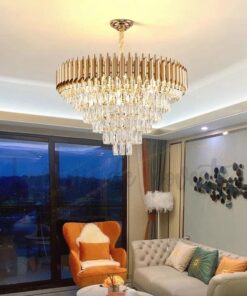 candelabru bohemian gold
