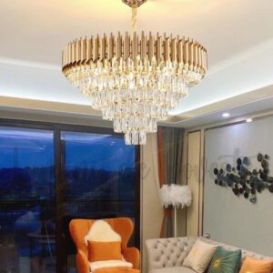 candelabru bohemian gold