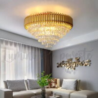 candelabru bohemian gold
