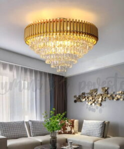 candelabru bohemian gold