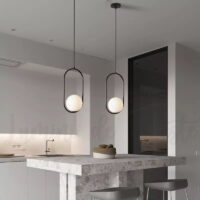 Pendul LED Moon Black