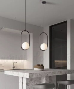 Pendul LED Moon Black