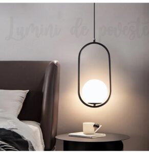 Pendul LED Moon Black