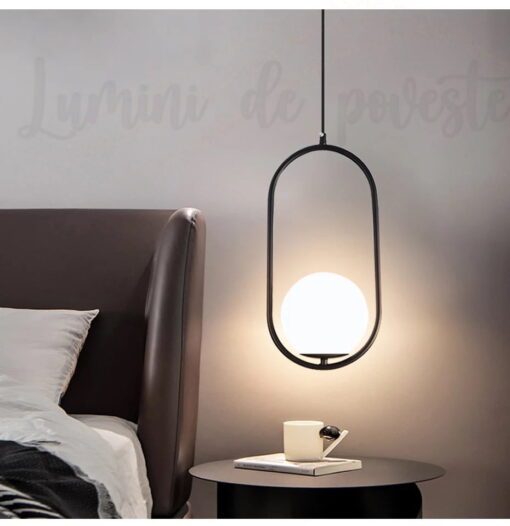 Pendul LED Moon Black