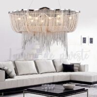 Candelabru zalle silver sparkles