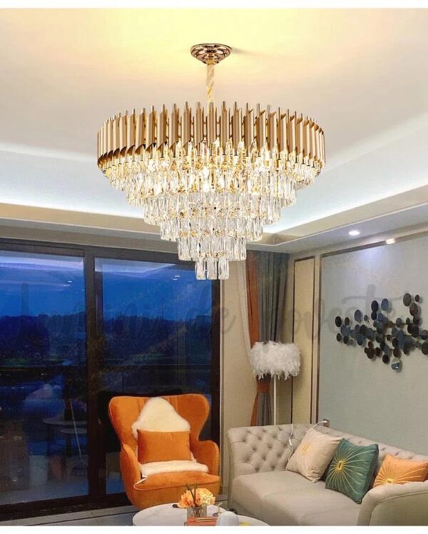 candelabru bohemian gold