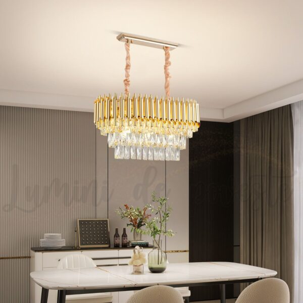 candelabru bohemian gold