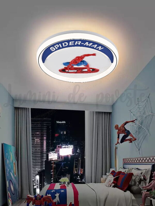 lustra led spiderman