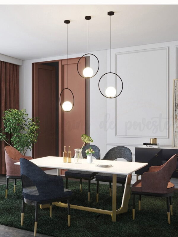 Pendul LED Moon Black