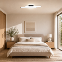 Aplica LED 44W Lines Negru