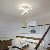 aplica led zig zag alb rotund