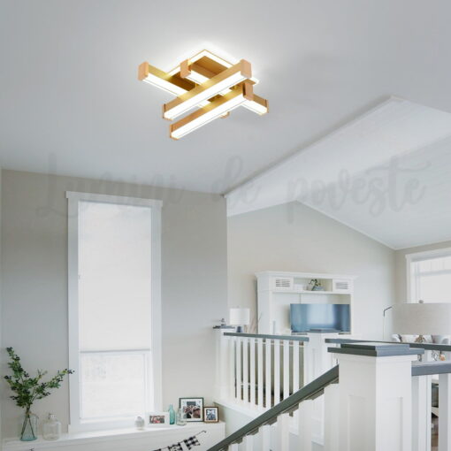 aplica led zig zag gold