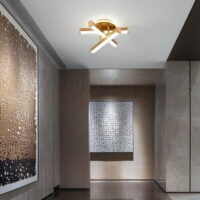 aplica led zig zag gold rotund