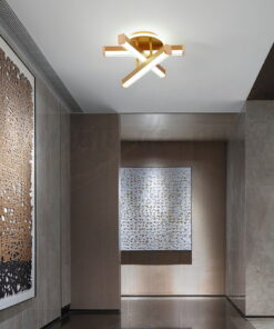 aplica led zig zag gold rotund