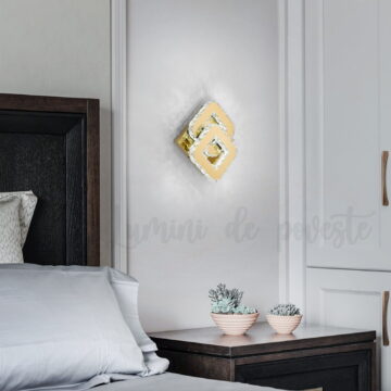 aplica led krystal double square