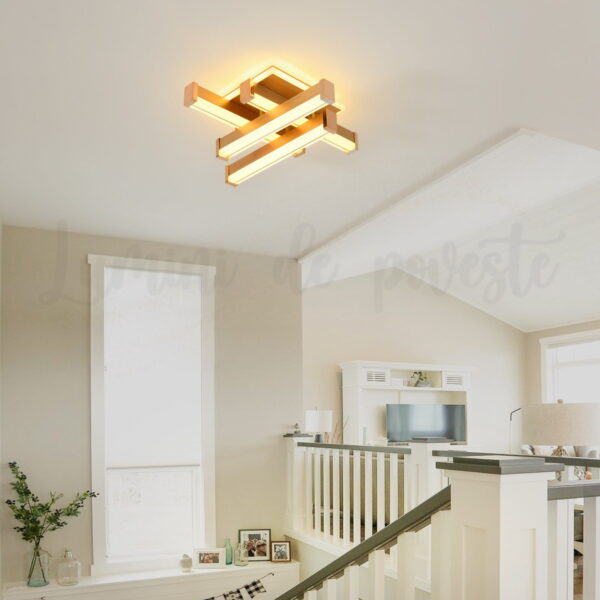 aplica led zig zag gold