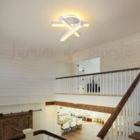 aplica led zig zag alb rotund