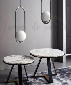 Pendul Moon Oval Silver