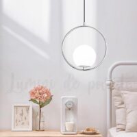 Pendul Moon Round Silver
