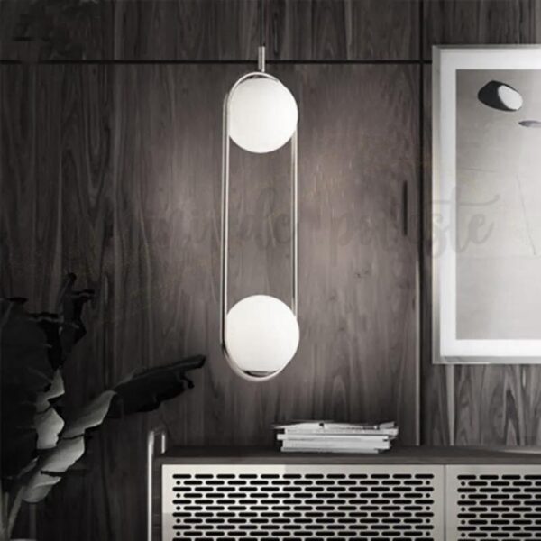 Pendul Moon Double Silver
