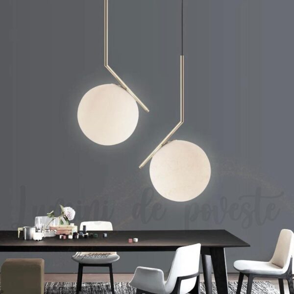 Pendul Moon Liniar Silver