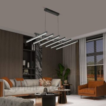Candelabru LED Lines Black