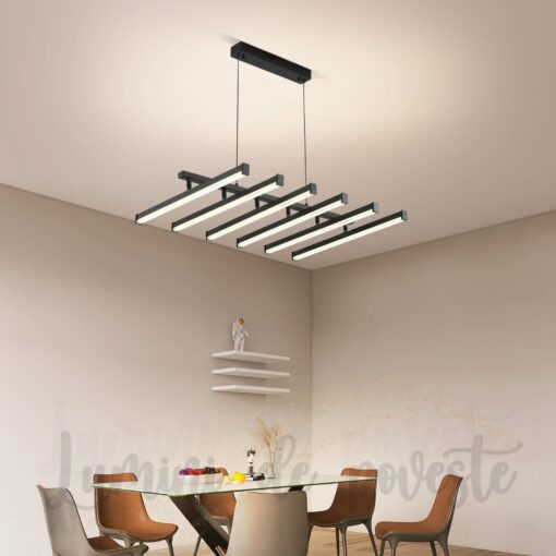 Candelabru LED Lines Black