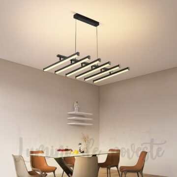 Candelabru LED Lines Black
