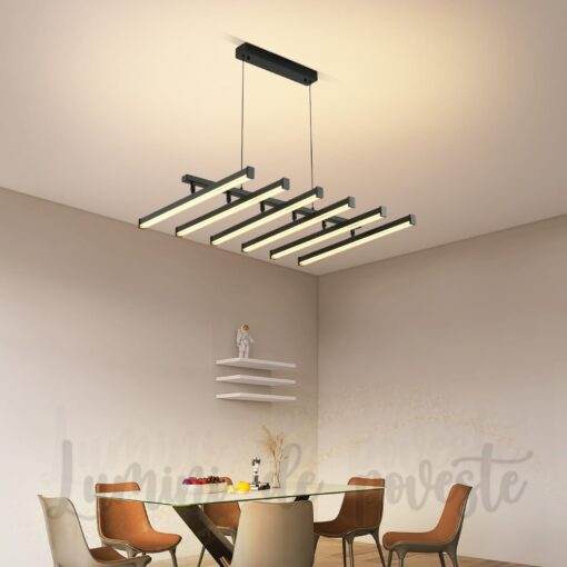 Candelabru LED Lines Black