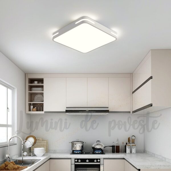 Lustra LED Baie 54W Universee Inspiration White Square 300