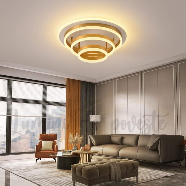 Plafoniera LED Minimalist 3 Gold