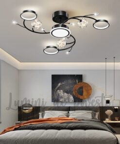Lustra LED Space Glam Black
