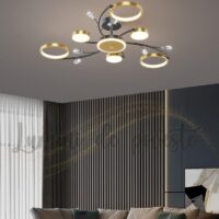 Lustra LED Space Glam Gold