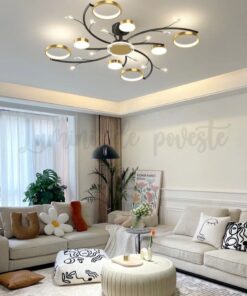 Lustra LED Space Glam Gold