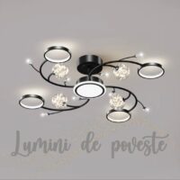 Lustra LED Space Glam Black
