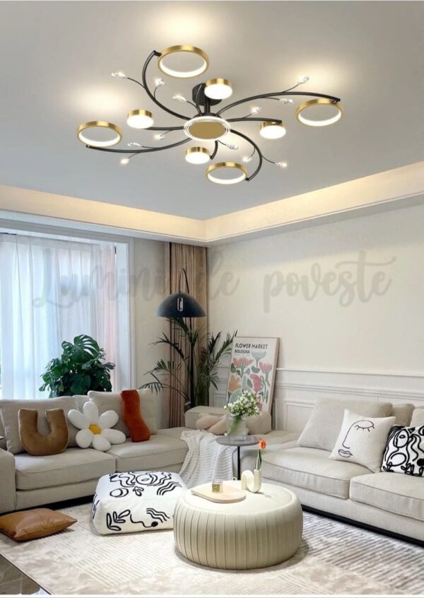 Lustra LED Space Glam Gold