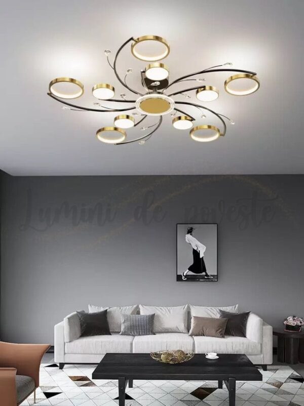 Lustra LED Space Glam Gold