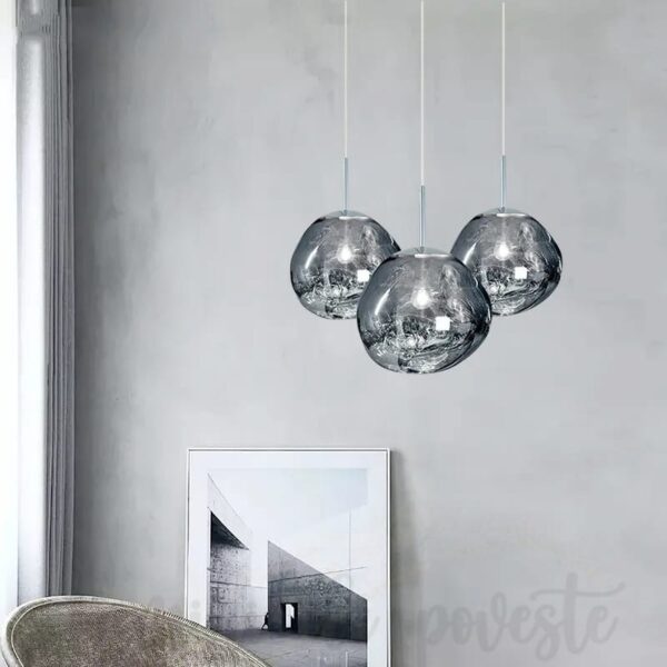 Pendul Glass Silver 220