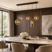 Candelabru Cognac Glass Dining 5