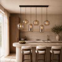 Candelabru Cognac Glass Dining 5