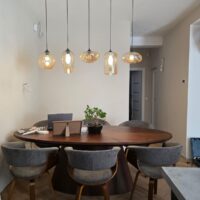 Candelabru Cognac Glass Dining 5 photo review