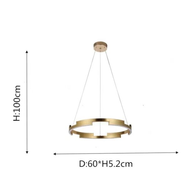 candelabru minimalist tetris gold
