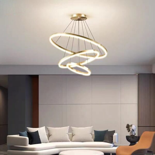 candelabru led minimalist 3 gold