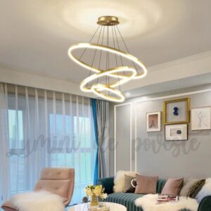 candelabru led minimalist 3 gold