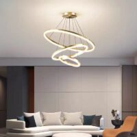 candelabru led minimalist 3 gold