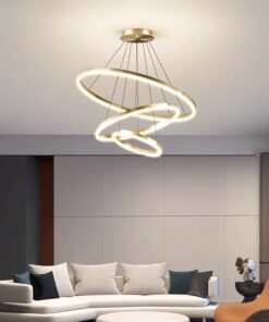 candelabru led minimalist 3 gold