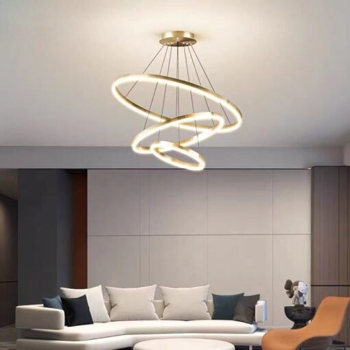 candelabru led minimalist 3 gold